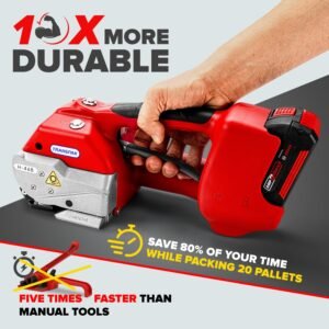 IDL Packaging Transpak H-46B-34 Battery-Powered Premium Industrial Strapping Tool for 3/4" Polyester (PET) and Polypropylene (PP) Strapping - High-Speed Packaging Strapping Machine 12 IDL Packaging Transpak H-46B-34 Battery-Powered Premium Industrial Strapping Tool for 3/4" Polyester (PET) and Polypropylene (PP) Strapping - High-Speed Packaging Strapping Machine - Image 4
