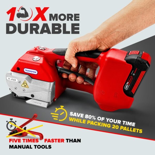 IDL Packaging Transpak H-46B-34 Battery-Powered Premium Industrial Strapping Tool for 3/4" Polyester (PET) and Polypropylene (PP) Strapping - High-Speed Packaging Strapping Machine 4 71hKuEYh9fL. SL1500