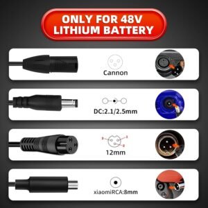 UL Certified 54.6V 2A Fast Electric Bike Charger for 48V Ebike Battery - Compatible with Lectric XP 2.0/3.0, Ecotric City/Beach, Evercross H5/H7 - Image 9