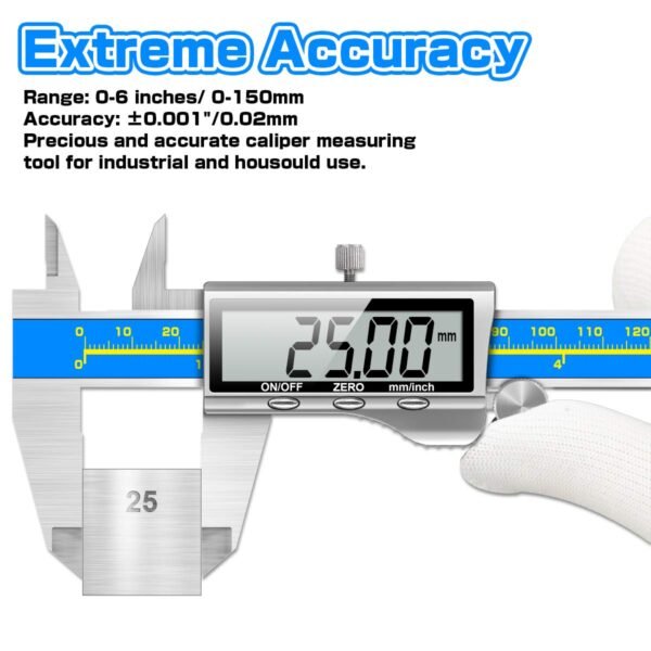 Caliper Measuring Tool Digital Caliper Industrial Quality Precision Electronic Vernier Caliper Inch/Millimeter Measurement Micrometer for Jewelry - Accuracy Ip54 Waterproof Caliper Measure Tool 4 71isRyRmcCL. SL1200