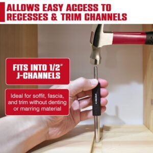 CROM Trim Nail Punch - Help Drive Trim Nails While Protecting Fingers from Hammer with Pocket Size Trim Nail Driver (Small) - Image 3