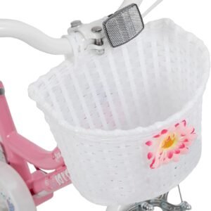 JOYSTAR Angel Girls Bike for Toddlers and Kids Ages 2-13 Years Old, 12 14 16 18 20 Inch Kids Bike with Training Wheels & Basket, 20 24 Inch Girls Bicycle with Handbrake & Kickstand - Image 6