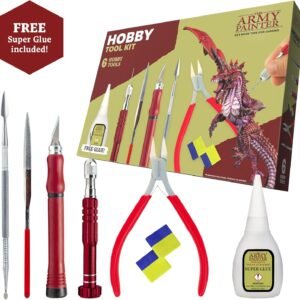 The Army Painter, Hobby Tool Kit with Glue & 6 Tools: Drill incl. 3 bits, Hobby Knife, Side Cutter, Sculpting Tool & Green Stuff - Tools for Warhammer & DND Modeling Plastic, Resin & Metal Miniatures - Image 3