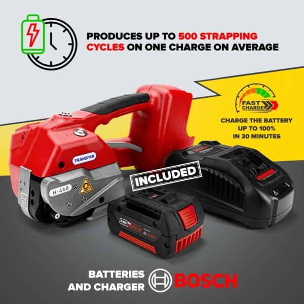 IDL Packaging Transpak H-46B-34 Battery-Powered Premium Industrial Strapping Tool for 3/4" Polyester (PET) and Polypropylene (PP) Strapping - High-Speed Packaging Strapping Machine 5 71nLOiYHzJL. SL1500