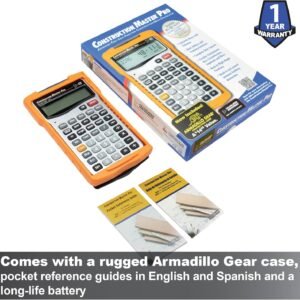 Calculated Industries 4065 Construction Master Pro Advanced Construction Math Feet-inch-Fraction Calculator for Contractors, Estimators, Builders, Framers, Remodelers, Renovators and Carpenters - Image 8