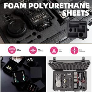 4 Pack Pick and Pluck Pre-cut Polyurethane Foam,16 x 12 x 2 Inch Pick Apart Insert Gun Case Foam Sheet for Tool Game Box Cases - Image 7