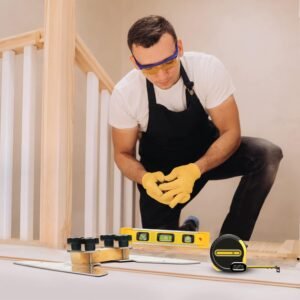 Stair Tread Template Tool, NAACOO Stair Measuring Tool, Tread Jig Set - with Level & Tape Measure & Carpenter Pencil, Suitable for Risers and Partitions. 12 Stair Tread Template Tool, NAACOO Stair Measuring Tool, Tread Jig Set - with Level & Tape Measure & Carpenter Pencil, Suitable for Risers and Partitions. - Image 5