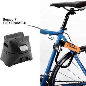 Kryptonite Evolution Mini-7 Bike U-Lock with Cable, Heavy Duty Anti-Theft Bicycle U Lock, 13mm Shackle and 10mm x4ft Length Security Cable with Mounting Bracket and Keys - Image 6