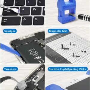 Electronics Precision Screwdriver Set 146-IN-1: Computer PC Laptop Repair Tool Kit - 123 Bits, Flexible Shaft, Extension Rod, Magnetic Mat for PC Building, iPhone, MacBook, PS5, Xbox, Switch - Image 7