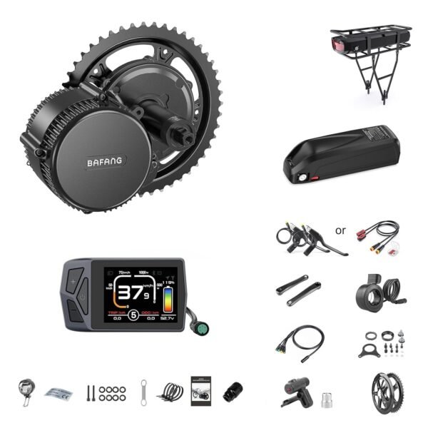 BAFANG BBS02B 48V 750W 100MM Mid Drive Kit with Battery(Optional),Ebike Motor with LCD Display 8fun Mid Drive Electric Bike Conversion Kit for 100MM Bottom Bracket Fat Tire Bike,Snow Bike 2 71ruGu09LSL. SL1500
