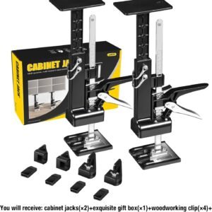 YELLOW JACKET Cabinet Jacks 2 Pack for Installing Cabinets, Labor Saving Arm Jack with 360 LBS,0 to 23.4 inches, 3rd Hand Support System, Drywall Lift, Hand Lifting Jack Tool - Image 10