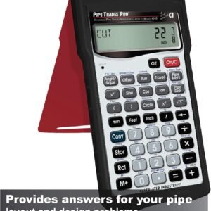 Calculated Industries 4095 Pipe Trades Pro Advanced Pipe Layout and Design Math Calculator Tool for Pipefitters, Steamfitters, Sprinklerfitters and Welders | Built-in Pipe Data for 7 Materials , White - Image 3
