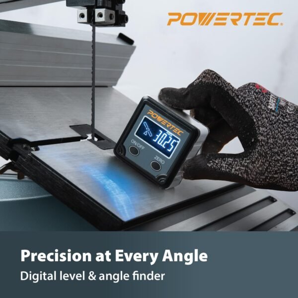 POWERTEC 71828 Table Saw Angle Gauge, Digital Angle Finder Protractor, Digital Level Box, 1 Pack, Digital Angle Gauge for Woodworking, Table Saw, Miter Saw 7 71tJWjO3uHL. SL1500