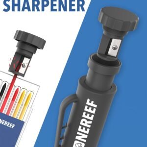 Carpenter Pencil Set with Sharpener & 7 Refills – Deep Hole Marker Mechanical Pencil for Wood, Metal & Plastic – Durable Woodworking Marking Tool - Image 4