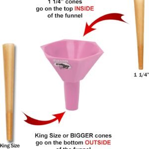 Herb’n Ninja Cone Loader for 1¼, King Size, and Large Cones | Easy Pre Roll Packing Tool with Funnel and Shovel | Fast, Clean, and Efficient Cone Filling Accessory (Pink) 13 Herb’n Ninja Cone Loader for 1¼, King Size, and Large Cones | Easy Pre Roll Packing Tool with Funnel and Shovel | Fast, Clean, and Efficient Cone Filling Accessory (Pink) - Image 3