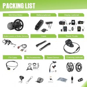 Bafang 750W 500W 1000W Mid Drive Kit with Battery(Optional) :Bafang BBS HD Ebike Conversion Kit with Display,48V/52V 8Fun Electric Bike Conversion Kit for Moutain Road Bike - Image 6
