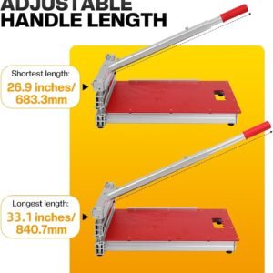 13" Laminate Floor Cutter – 17mm Manual Vinyl Plank Cutter for LVP, SPC, WPC, Bamboo & Engineered Wood | Dust-Free Flooring Cutter Tool with 0°-45° Adjustable Angle & Tungsten Steel Blade - Image 6