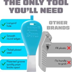 Brick Popper - World's Fastest Separator Tool - Efficient Remover for Kids and Adults - Perfect for Ages 6 and Up - Essential Tool (Light Blue) 14 Brick Popper - World's Fastest Separator Tool - Efficient Remover for Kids and Adults - Perfect for Ages 6 and Up - Essential Tool (Light Blue) - Image 6