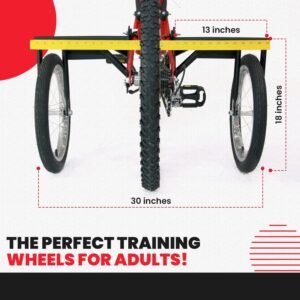 Bike USA Heavy-Duty Adult Training Wheels – Patented Stabilizer Kit for 24"–27" Bicycles, Supports 250+ lbs, Original Full-Size Bike Training Aid, Not for Electric or E-Bikes - Image 8