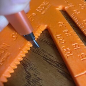 Swanson Tool Co T0118 8 inch Orange Composite Speedlite Speed Square Layout Tool, made of High Impact Polystyrene - Image 5