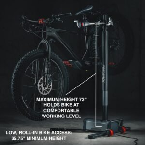 Feedback Sports | Pro E Lift Bike Repair Stand | Electric Height Adjustment, 100 lb Capacity, Speed Ratchet Clamp, Ideal for E-Bikes and Home Workshops 12 Feedback Sports | Pro E Lift Bike Repair Stand | Electric Height Adjustment, 100 lb Capacity, Speed Ratchet Clamp, Ideal for E-Bikes and Home Workshops - Image 5