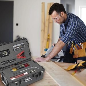 Polyurethane Foam Padding, 16 x 12 x 3 Inch Black Perforated Pick and Pluck Foam Sheets for Tool Box, Camera, Crafts and Storage 16 Polyurethane Foam Padding, 16 x 12 x 3 Inch Black Perforated Pick and Pluck Foam Sheets for Tool Box, Camera, Crafts and Storage - Image 8