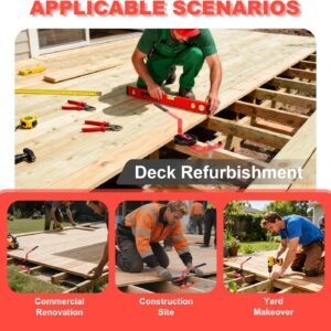 Deck Board Straightening Tool, Lever Deck Boards Straightener Building Installation Tool Bending Accessories Adjustable Red - Image 5