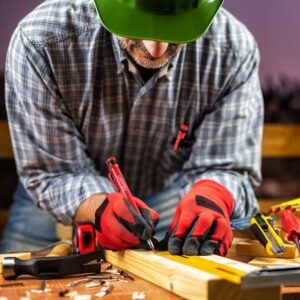 Hiboom 4 Pcs Mechanical Carpenter Pencils with 28 Pcs Refills, Deep Hole Marker Set Built in Sharpener, Woodworking Scribe Tools for Construction Drafting Architect (Black, Green, Red, Yellow) - Image 8