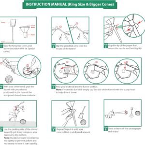 Herb’n Ninja Cone Loader for 1¼, King Size, and Large Cones | Easy Pre Roll Packing Tool with Funnel and Shovel | Fast, Clean, and Efficient Cone Filling Accessory (Pink) 14 Herb’n Ninja Cone Loader for 1¼, King Size, and Large Cones | Easy Pre Roll Packing Tool with Funnel and Shovel | Fast, Clean, and Efficient Cone Filling Accessory (Pink) - Image 4