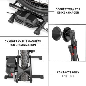 FEEDBACK SPORTS | Rakk 2.0 E-Bike Storage Rack | Freestanding Floor Electric Bike Stand | with Magnetic Cord Organizer - Image 4