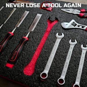 ONREVA Tool Box Foam 4Pack 17x12x1 inch, Foam Inserts for Cases, Polyethylene Storage Sheets for Toolbox Hard Case, Tool Shadow Insert, Kaizen Organizer Sheet 18 ONREVA Tool Box Foam 4Pack 17x12x1 inch, Foam Inserts for Cases, Polyethylene Storage Sheets for Toolbox Hard Case, Tool Shadow Insert, Kaizen Organizer Sheet - Image 8