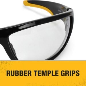 Dewalt Dominator Safety Glasses Dpg94 Unisex Adult Non Slip Polarized Mirrored Rubber Full Rim - Image 4