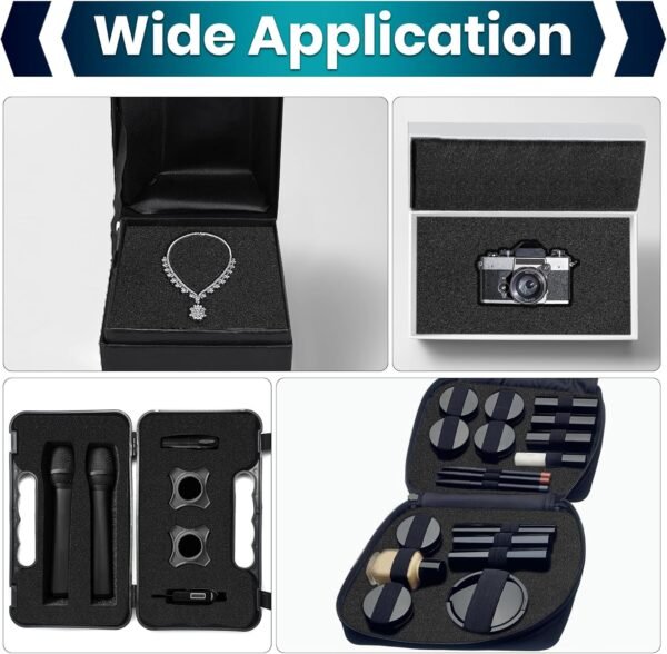 6 Pcs 16 x 12 x 1.5 Inches Polyurethane Foam - Packing Foam Inserts for Cases Black Craft Foam Sheets for Packing Padding 1.5 Inch Thick for Camera Toolbox Storage 8 81AHECjJXfL. AC SL1500