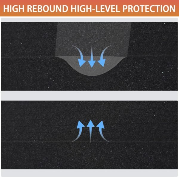 Pre-Cubed Pick & Pluck Foam Sheets - 4-Pack (12"x12"x2") Polyurethane Apart Insert Pads Liners for Toolboxes, Storage Drawer and Crafts 8 81AnHWcAyYL. AC SL1500