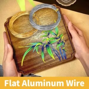 WINUSD Cloisonne Wire 20m Gold & Silver (1x0.3mm) | Jewelry Making Tools Kit with 2 Wire Straightening Boards for DIY Metalwork, Home Decor, Crafting Gifts, Artisan Supplies & Beginners/Professionals 13 WINUSD Cloisonne Wire 20m Gold & Silver (1x0.3mm) | Jewelry Making Tools Kit with 2 Wire Straightening Boards for DIY Metalwork, Home Decor, Crafting Gifts, Artisan Supplies & Beginners/Professionals - Image 5