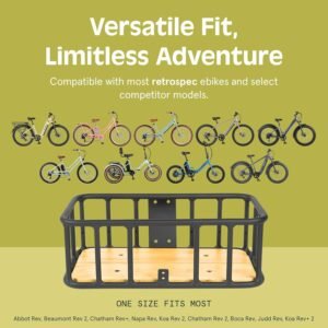 Retrospec Tote & Tote Plus Ebike Basket Lightweight, Aluminum Front Basket for Electric Bikes - Image 5