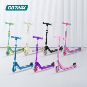 Gotrax K03 Kick Scooter for Kids, 5" LED RGB Lighted Wheels, 4.6 Lbs Lightweight and One-Click Detachable Design, Height Adjustable Handlebars, Anti-Slip Deck and Max Load 110 Lbs for Boy&Girl Age 3+ - Image 9