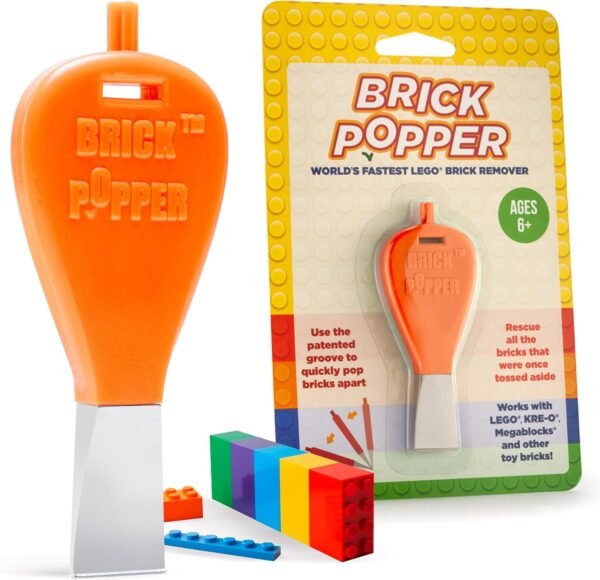 Brick Popper - Separator Tool - World's Fastest Brick Remover for Kids and Adults, Gifts for Ages 6 Year Old and up, Tools Stocking Stuffer (Orange) 2 81ERc+7xVrL. AC SL1500