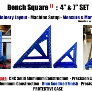 iGaging Bench Square 4" & 7" (Aluminum, Set), Tri Square Set, #36-BS-47-A - Image 10