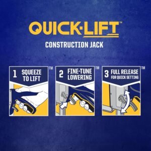 IRWIN Quick-Lift Construction Jacks, Hand Lifting Jack Tool, Multifunctional, Lift up to 10" and Lift Capacity 330 lbs, Pack of 2 (IRHT83100-2) - Image 5