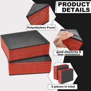 Frienda 2 Pcs Polyethylene Foam Sheet Polyethylene Insert Cuttable Packing Block Foam Padding for Toolbox Storage and Crafts (12" X 10" X 3.15,Red and Black) 12 Frienda 2 Pcs Polyethylene Foam Sheet Polyethylene Insert Cuttable Packing Block Foam Padding for Toolbox Storage and Crafts (12" X 10" X 3.15,Red and Black) - Image 4