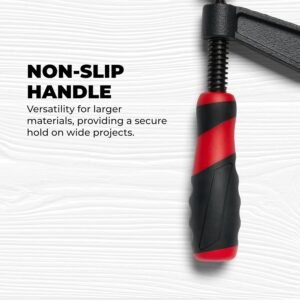 F-Style Bar Clamp - Home Improvement Hand Tool Set - Adjustable Clamps for Woodworking & More - 12" HD 2 Pack - Image 5