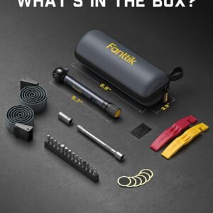 Fanttik WB10 Nova 1/4 Inch Drive Mini Bike Torque Wrench Set, 2-10 Nm/1.47-7.37ft-lb, 14 Bits Dual-Direction Click Adjustable 72-Tooth Torque Wrench Set for Bicycle - Image 10