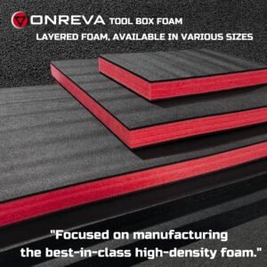 ONREVA Tool Box Foam 4Pack 17x12x1 inch, Foam Inserts for Cases, Polyethylene Storage Sheets for Toolbox Hard Case, Tool Shadow Insert, Kaizen Organizer Sheet 20 ONREVA Tool Box Foam 4Pack 17x12x1 inch, Foam Inserts for Cases, Polyethylene Storage Sheets for Toolbox Hard Case, Tool Shadow Insert, Kaizen Organizer Sheet - Image 10