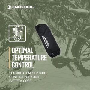 Bakcou - Thermal Electric Bike Battery Jacket - Cold Weather Protection, Water-Resistant Sleeve for Downtube Batteries - Fits 25Ah Backou & eBike - Image 5
