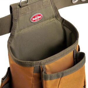 Bucket Boss - AirLift Tool Belt with Suspenders, Tool Belts - Original Series (50100) with 12 pockets, Brown , 52 Inch - Image 7