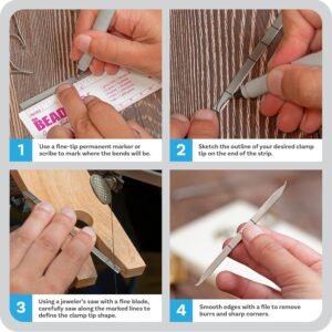 The Beadsmith Titanium Soldering Strips – Forms Clamps to Hold Metal Parts Securely During Soldering, Heat-Resistant & Bendable, for Jewelry Making & Metalwork (Pack of 10) 12 The Beadsmith Titanium Soldering Strips – Forms Clamps to Hold Metal Parts Securely During Soldering, Heat-Resistant & Bendable, for Jewelry Making & Metalwork (Pack of 10) - Image 4