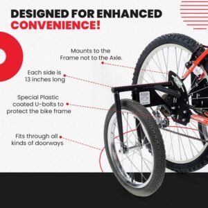 Bike USA Heavy-Duty Adult Training Wheels – Patented Stabilizer Kit for 24"–27" Bicycles, Supports 250+ lbs, Original Full-Size Bike Training Aid, Not for Electric or E-Bikes - Image 6