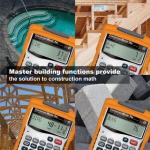 Calculated Industries 4065 Construction Master Pro Advanced Construction Math Feet-inch-Fraction Calculator for Contractors, Estimators, Builders, Framers, Remodelers, Renovators and Carpenters - Image 9
