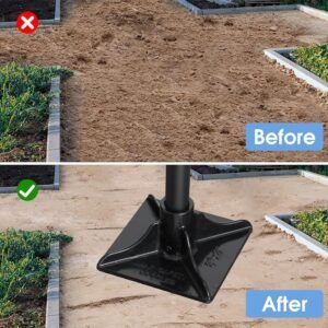 Steel Tamper 8"x8", Heavy Duty Ground Tamper Tool with 59 Inch Handle, Rubber Grip for Laborsaving Leveling Soil, Asphalt, Gravel Driveway and Dirt Compaction 14 Steel Tamper 8"x8", Heavy Duty Ground Tamper Tool with 59 Inch Handle, Rubber Grip for Laborsaving Leveling Soil, Asphalt, Gravel Driveway and Dirt Compaction - Image 6